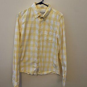 Abercrombie & Fitch Muscle Men's Checkered Button Down Shirt Large